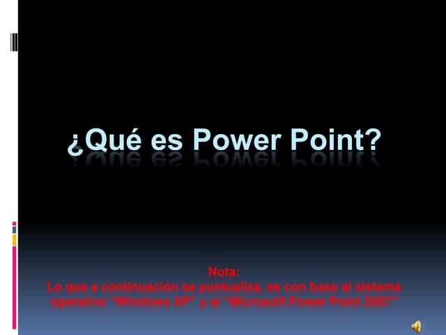 ¿Qué Es Power Point?