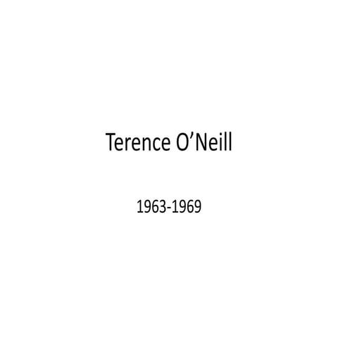 Terence o’neill