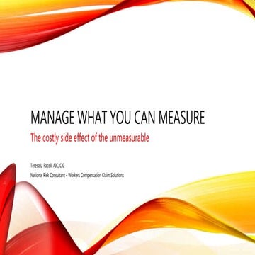 Manage What You Can Measure - Teresa Pacelli