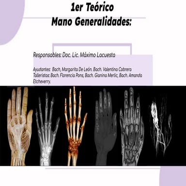 Huesos de la mano | PPTX