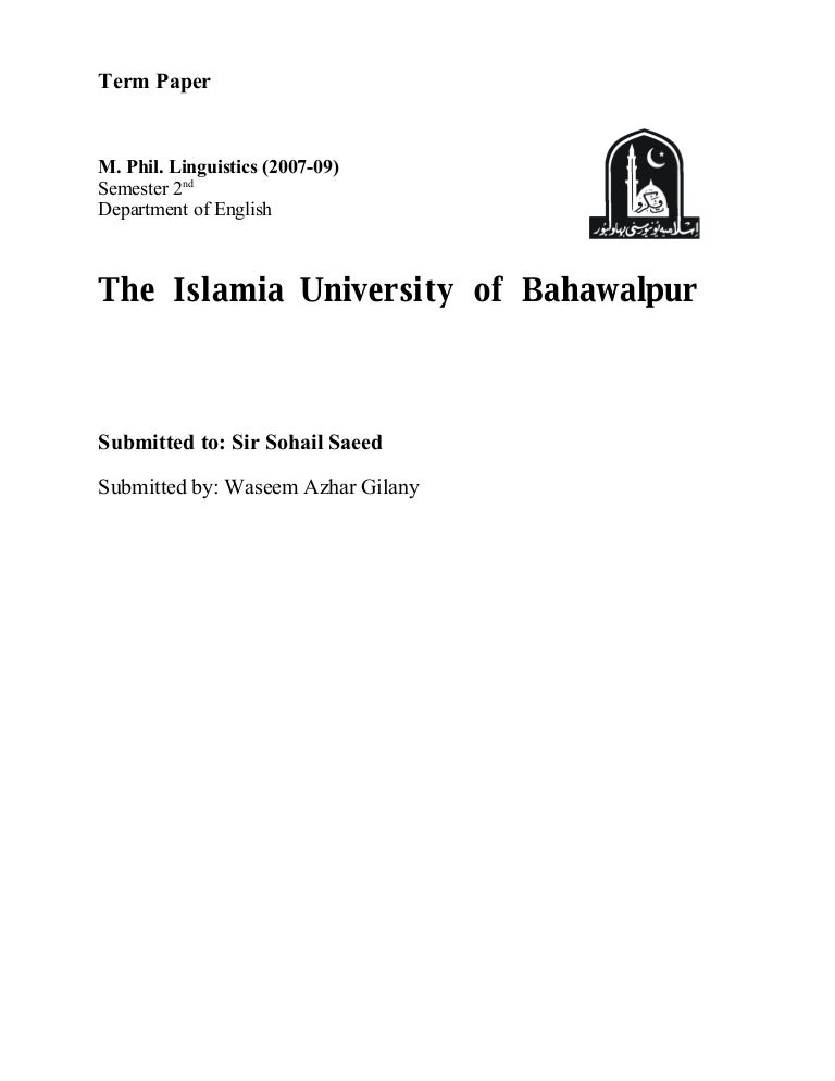  Term Paper 