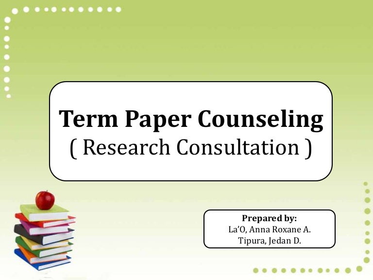 Counseling papers for students picture