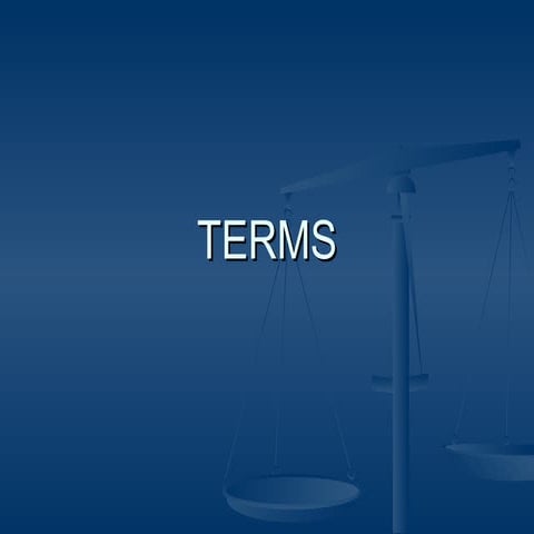 Terms PPT