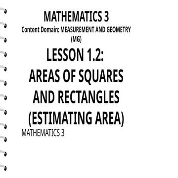 Estimating Areas of Squares and Rectangles Using Square Tiles in Grade ...