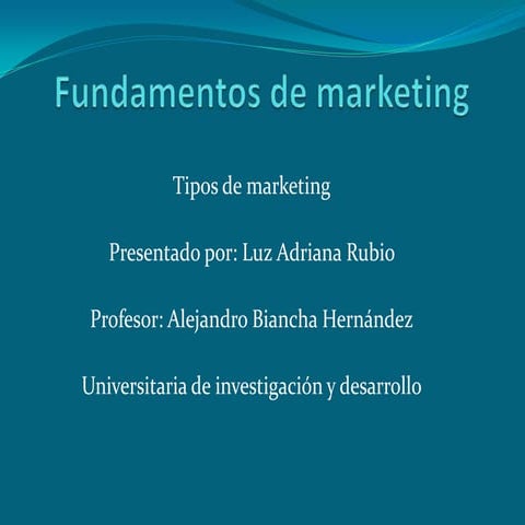 tipos de marketing