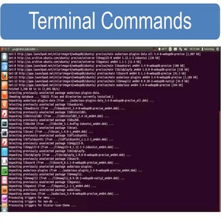 Terminal Commands  (Linux - ubuntu)...