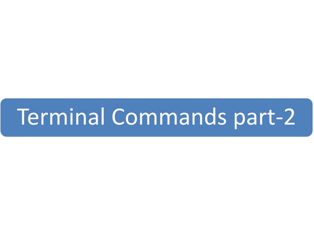 Terminal commands ubuntu 2
