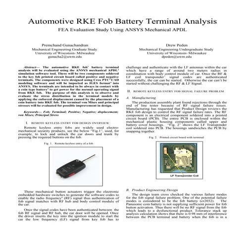 Terminal FEA Analysis