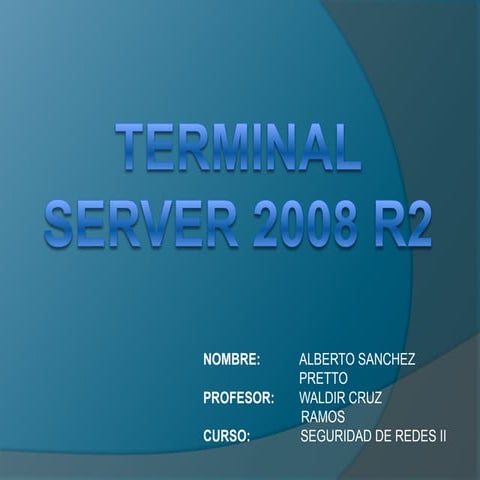 Conexiones terminal server | DOC