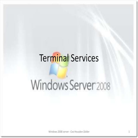 Terminal services | PPTX