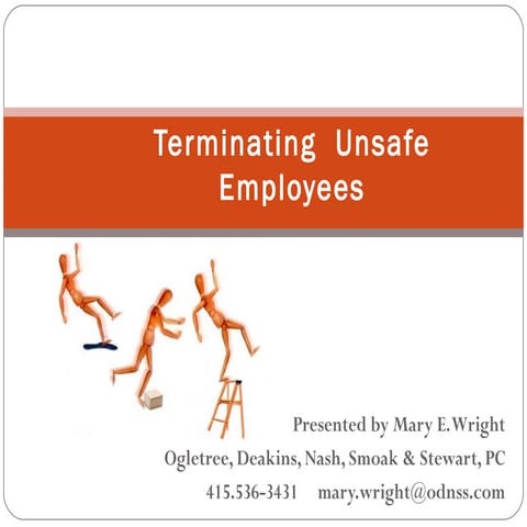 Terminating  Unsafe Employees