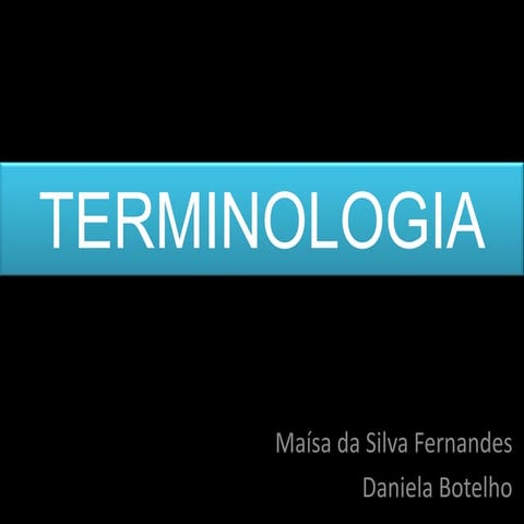 Terminologia do Ecoturismo - por Maísa da Silva Fernandes e Daniela Botelho