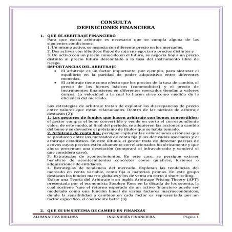 Terminologia financiera