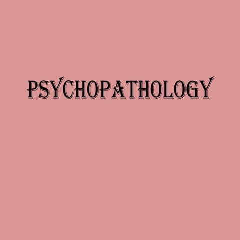Terminologies of psychiatry