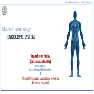 Medical Terminology of Endocrine System