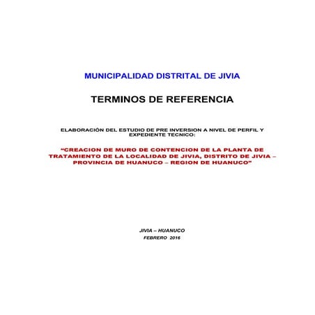 Terminos de referencia muro   jivia