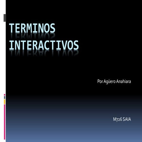 Terminos interactivos