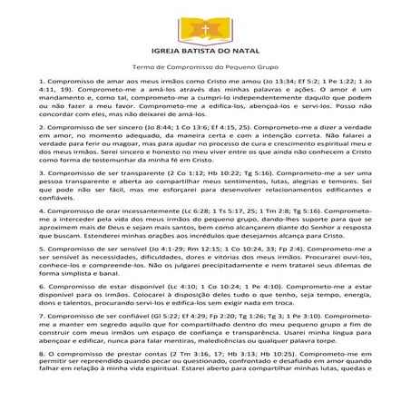 Termo de compromisso