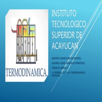 Termodinámica unidad 3 