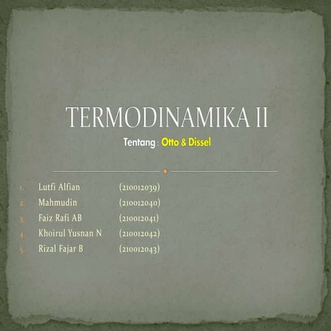 Termo 2 sklus otto diesel