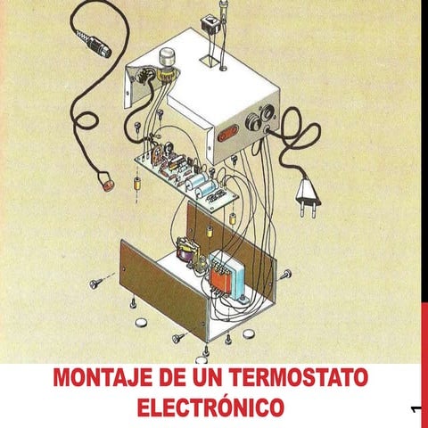 Montaje de un termostato electrónico