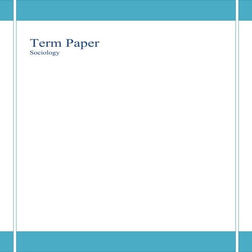 Term Paper on Changing Trend Of Marriage : A Sociological Research Based on D...