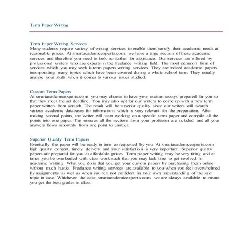 Term paper | DOCX