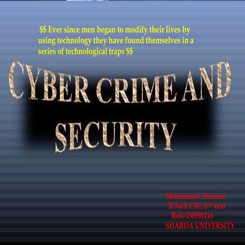 Cyber crime and Security