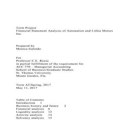 Oxford Brookes (OBU) ACCA Applied Accounting RAP Thesis on Topic 8 ‘The ...