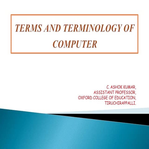 Terms and terminology_of_computer | PPT
