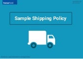 Sample Shipping Policy Template