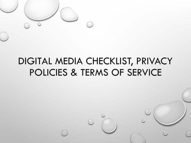 Terms of Services for Digital Media Checklist in DCDD.pptx