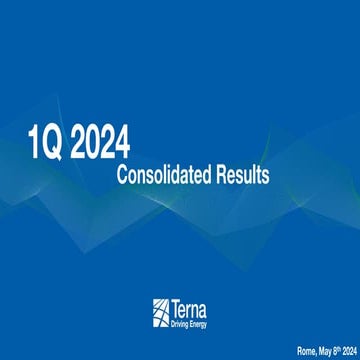 Terna - 1Q 2024 Consolidated Results Presentation