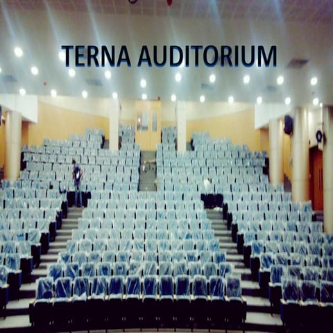 Terna auditorium, nerul - ACOUSTICS - AUDITORIUM - MUMBAI