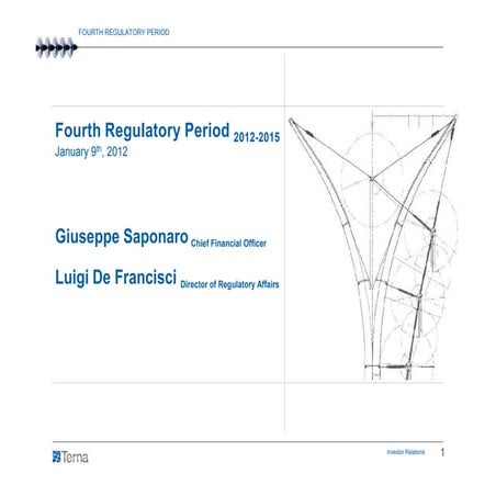 Fourth Regulatory Period - Tariffs for 2012-2015