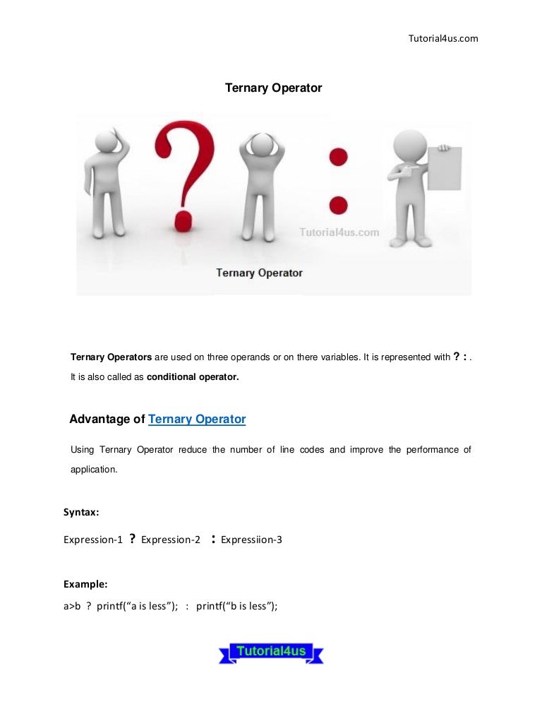 Ternary Operator In C