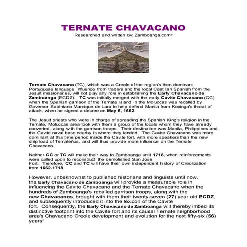 Ternate chavacano