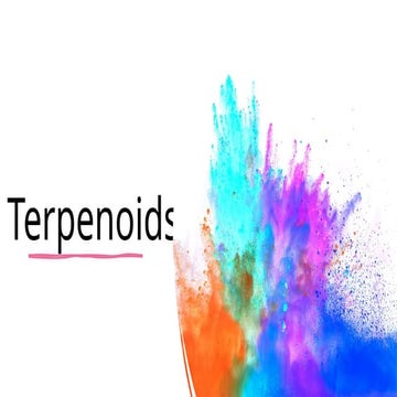 Terpenoids , classification and synthesis | PPTX