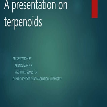 Terpenoids | PPTX