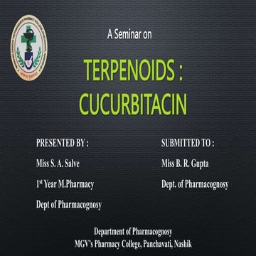Terpenoids Cucurbitacin.pptx