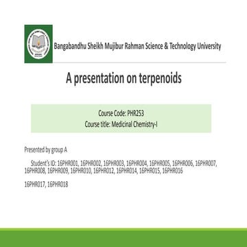 Terpenoids 
