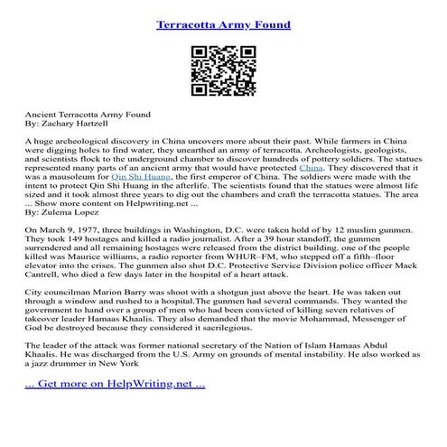 Terracotta Army Found