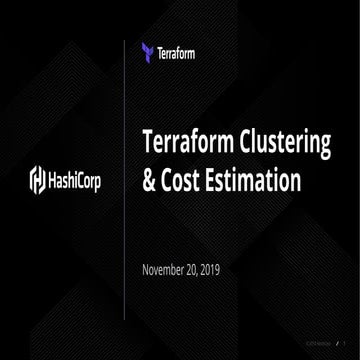 Terraform Enterprise: Clustering & cost estimation webinar