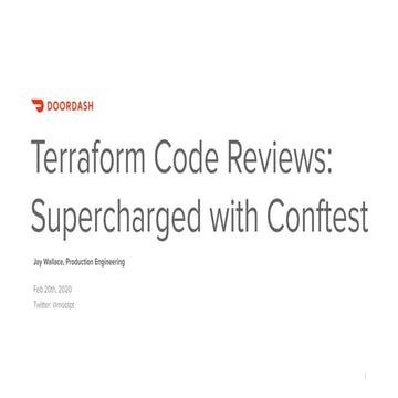 Terraform Code Reviews: Supercharged with Conftest