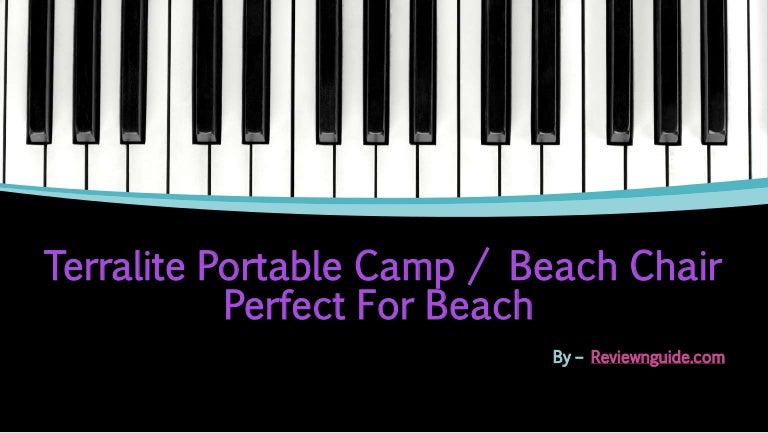 terralite portable camp chair