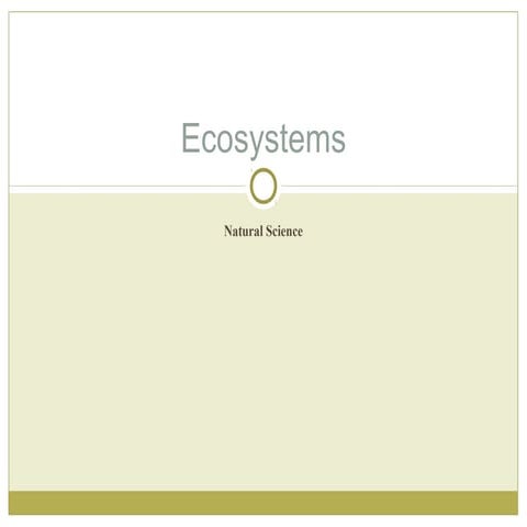 Terrestrial Ecosystems