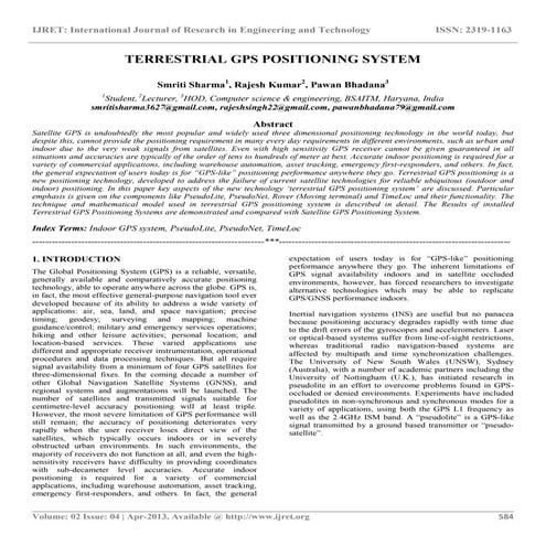 Terrestrial gps positioning system