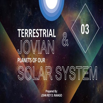 Terrestrial &; Jovian Planets
