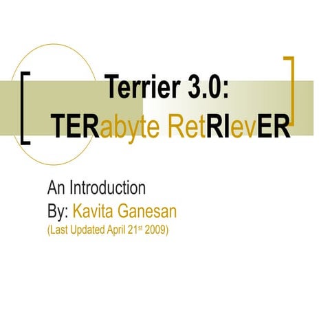Very Small Tutorial on Terrier 3.0 Retrieval Toolkit