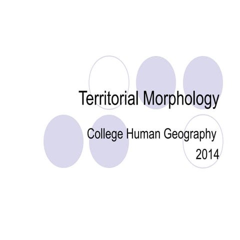 Territorial morphology key 2014